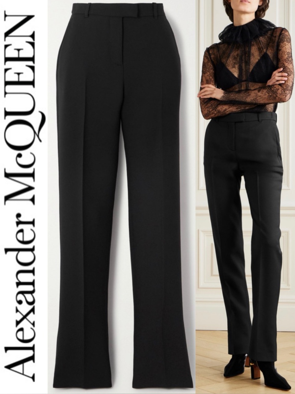 Alexander McQueen Straight Leg Pant
